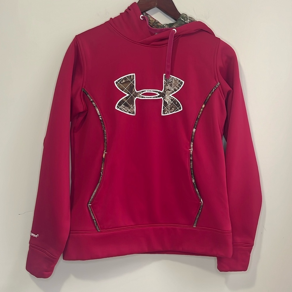 Under Armour Women’s Loose Fit Camo Logo Hoodie Size Small